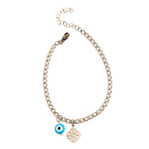 Bracelet Cheville en Acier Cheshm Nazar Modèle Hana