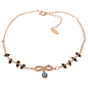 Bracelet Cheville en Acier Cheshm Nazar Modèle Nahid