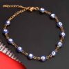 Bracelet Cheville en Acier Cheshm Nazar Modèle Sarvenaz