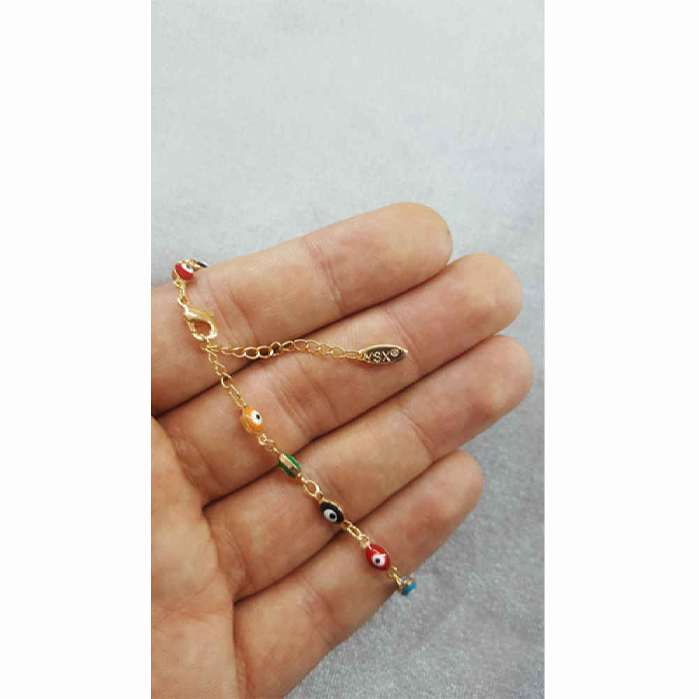 Bracelet Cheville en Acier Cheshm Nazar Modèle Tanin