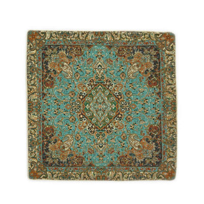 Coussin en Termeh Persan – Modèle Chehel Sotoon (X2) | Artisanat persan premium