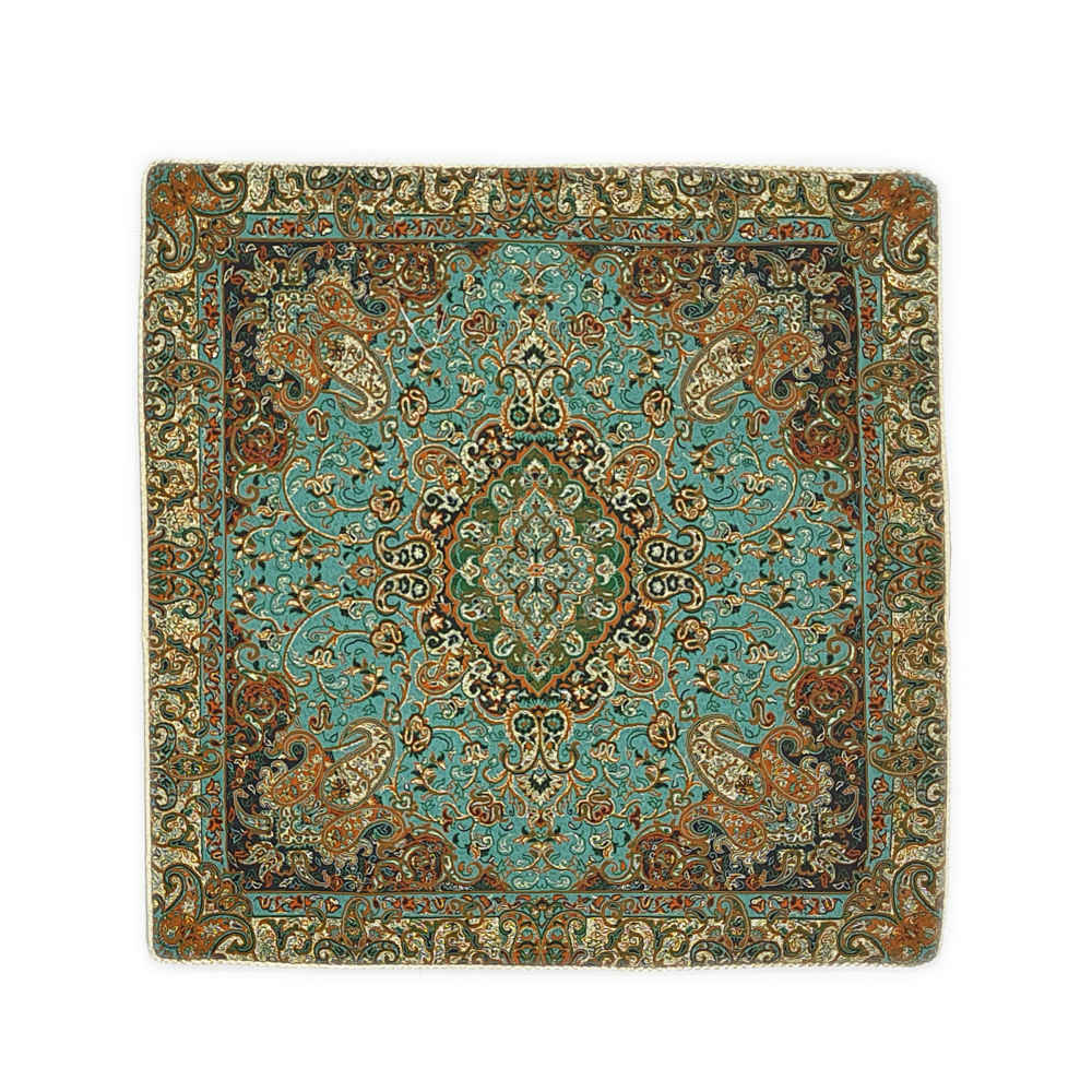 Coussin en Termeh Persan - Modèle Chehel Sotoon (X2) | Artisanat persan premium