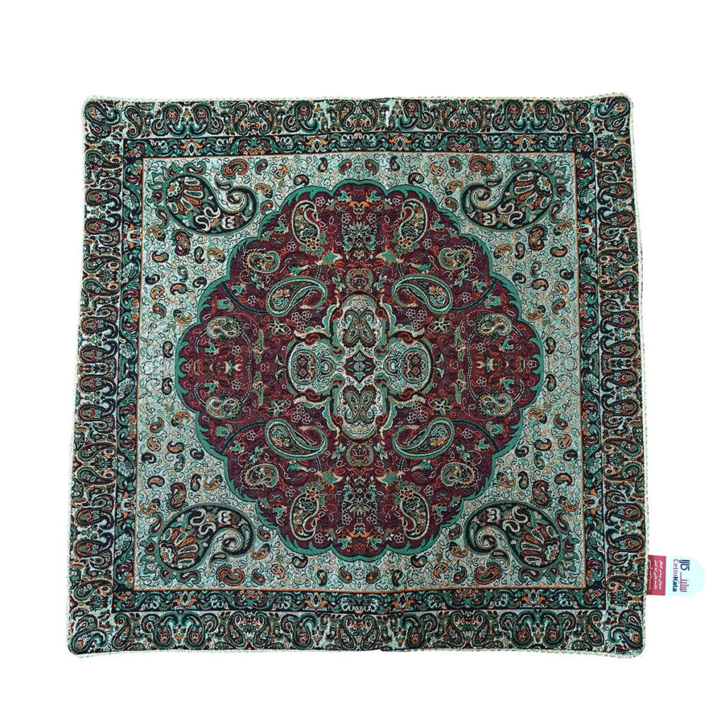 Coussin en Termeh Persan - Modèle Haleh (X2) | Soie traditionnelle faite main