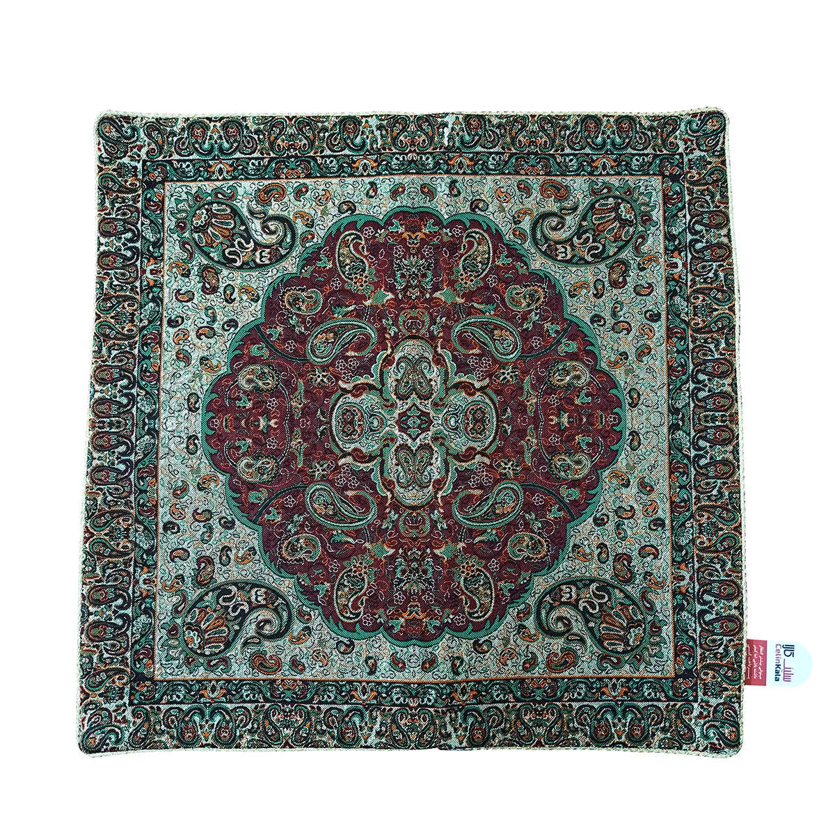 Coussin en Termeh Persan - Modèle Haleh (X2) | Soie traditionnelle faite main