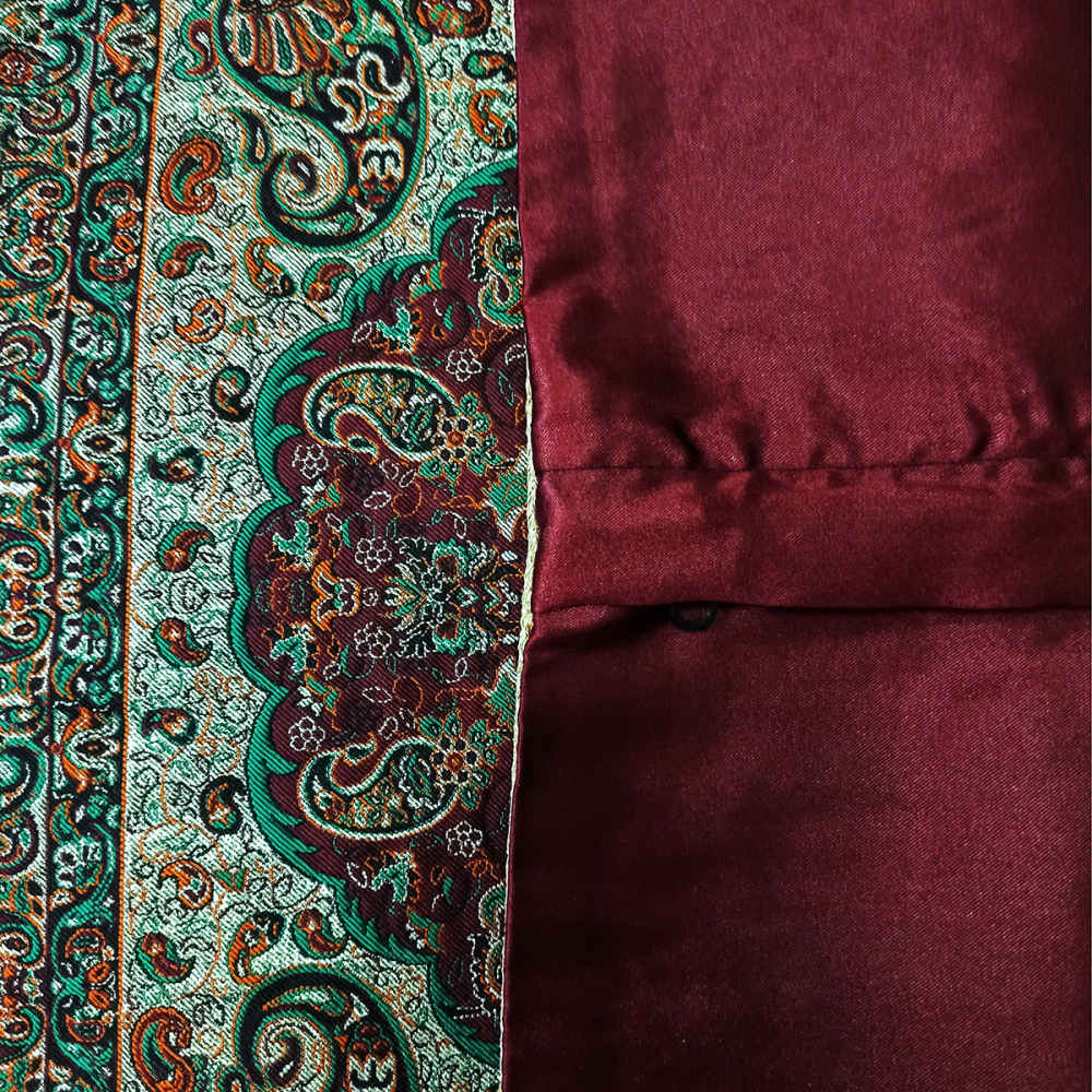 Coussin en Termeh Persan – Modèle Haleh (X2) | Soie traditionnelle faite main