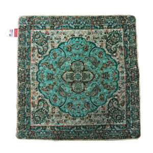 Coussin en Termeh Persan – Modèle Royan (X2) | Soie traditionnelle élégante