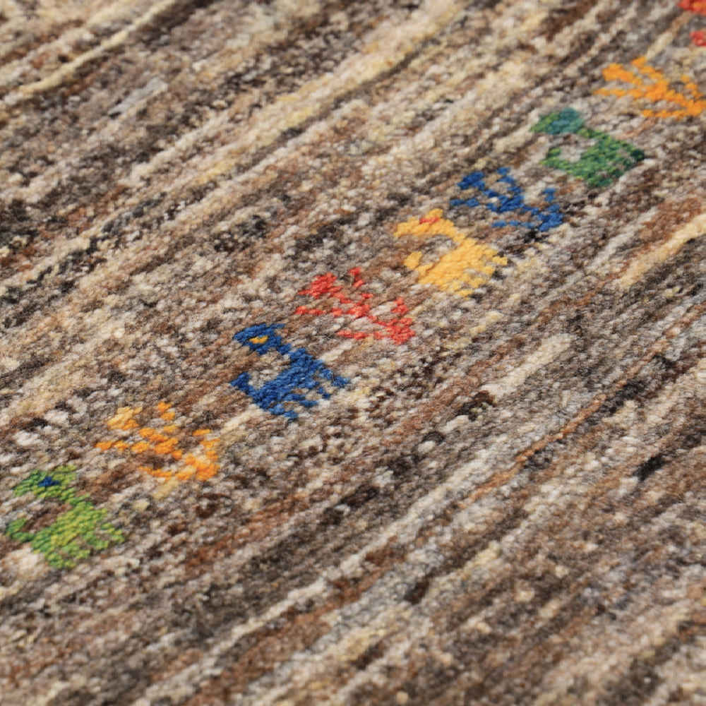 Tapis Gabbeh en laine persane tissé à la main Nastaran