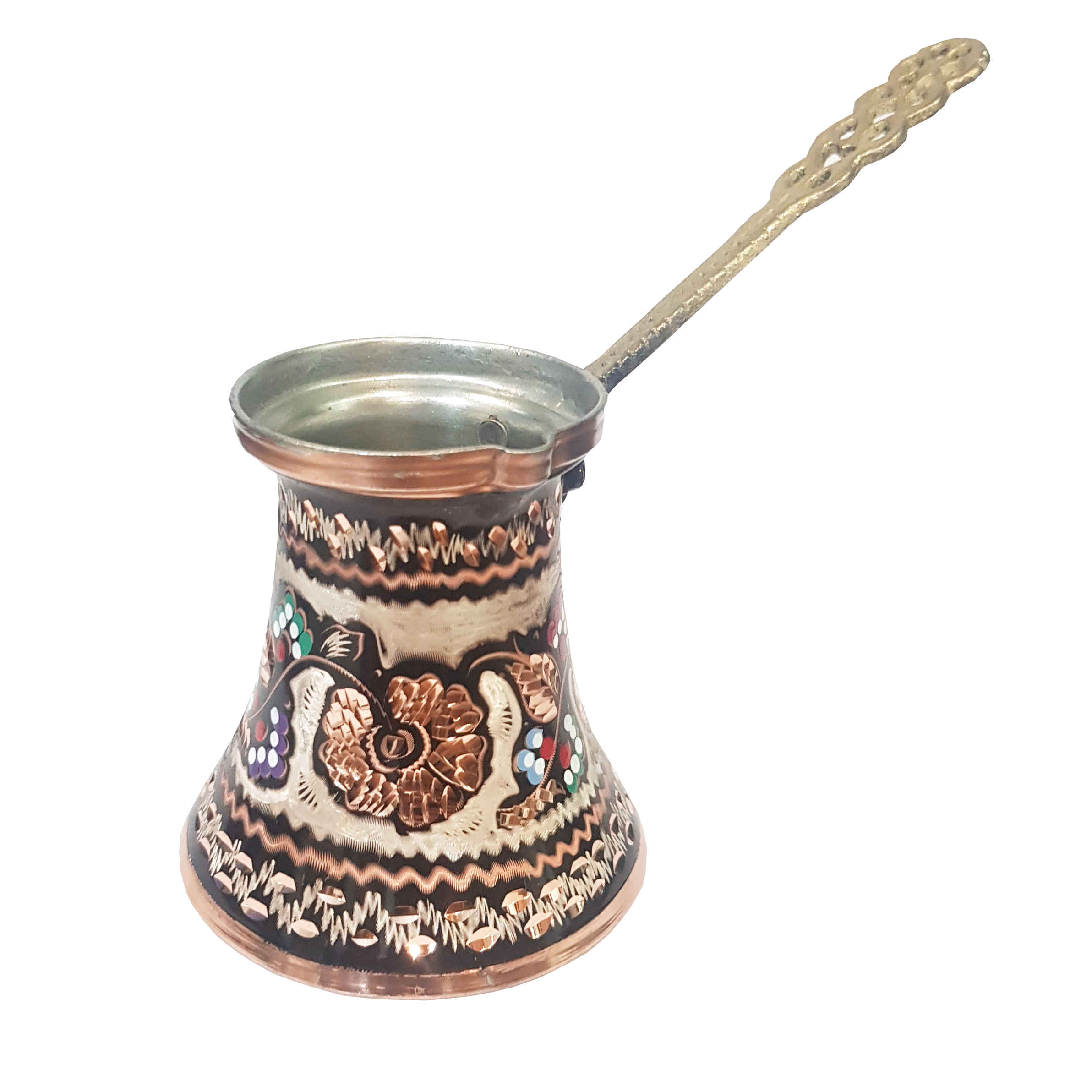 Cafetière Turque – Cezve / Ibrik Traditionnel Martelé en Cuivre, Almas