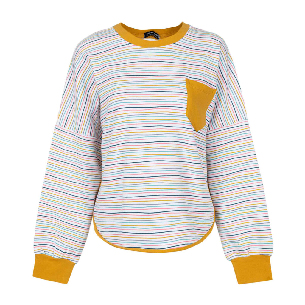 Sweat-shirt décontracté pour femme Col rond Modèle Behboud