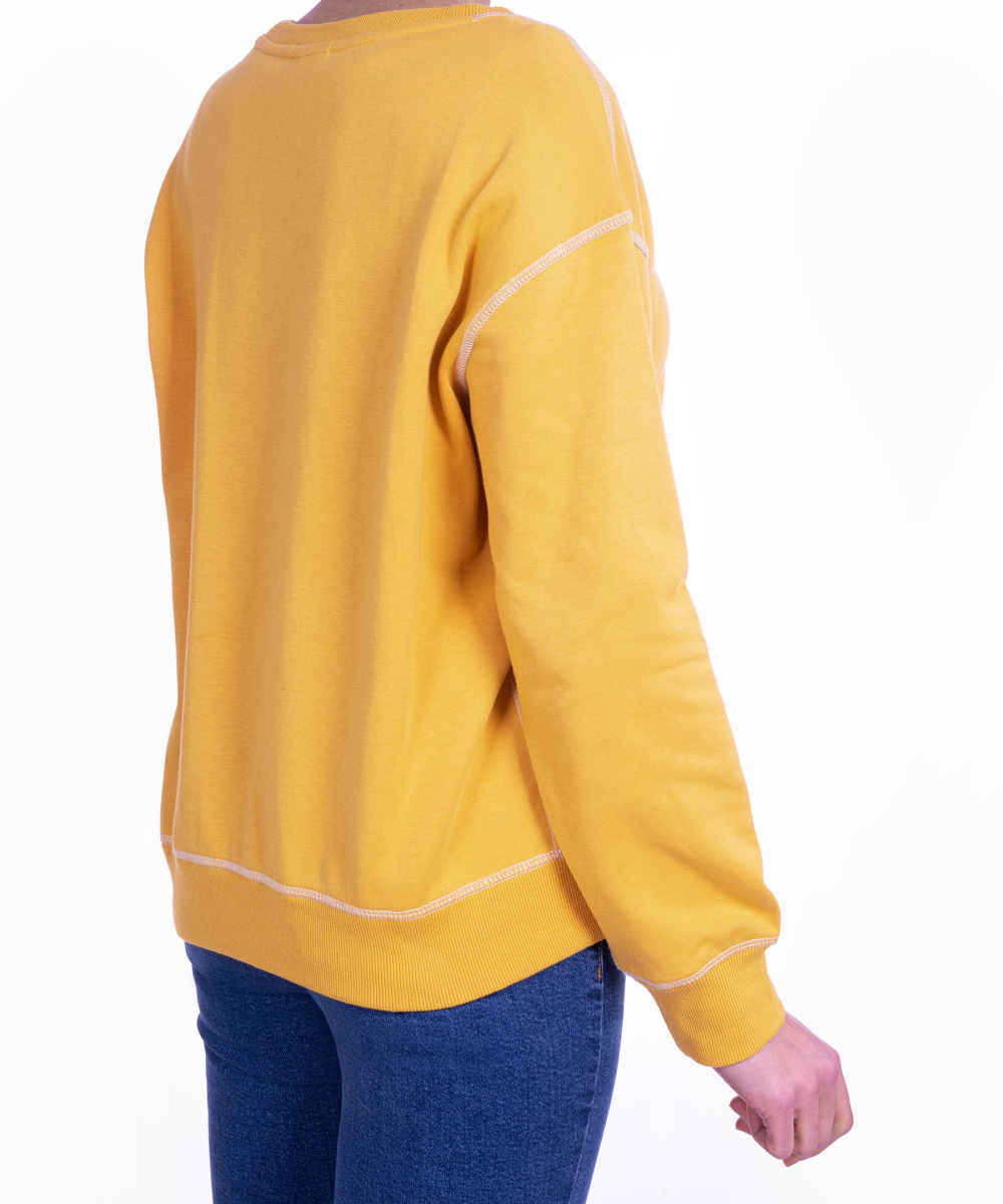 Sweat-shirt décontracté pour femme Col rond Modèle Healty