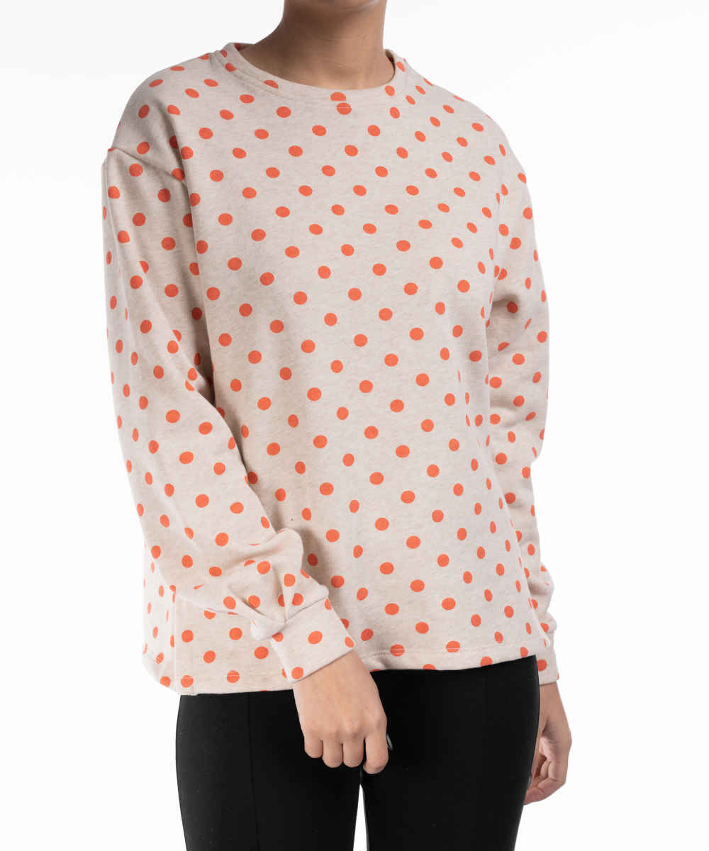 Sweat-shirt décontracté pour femme Col rond Modèle Tara