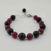 Bracelet Perlé pour Femme – Pierres Delroba Noires & Violettes