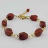 Bracelet Perlé pour Femme – Agate Marron