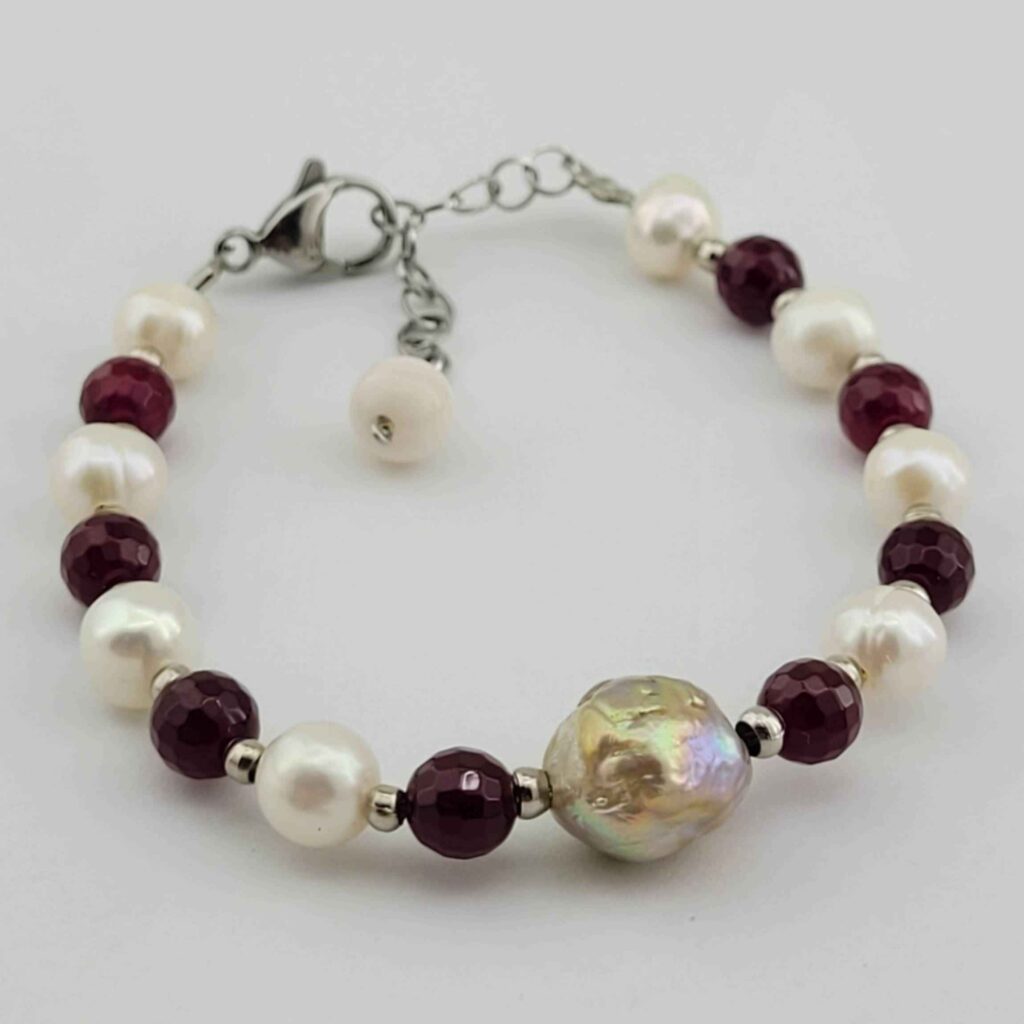 Bracelet Perlé pour Femme – Perle & Agate