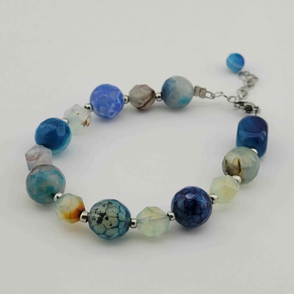 Bracelet Perlé pour Femme – Quartz & Agate