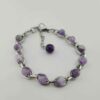 Bracelet Perlé pour Femme – Pierre d'Améthyste Violette