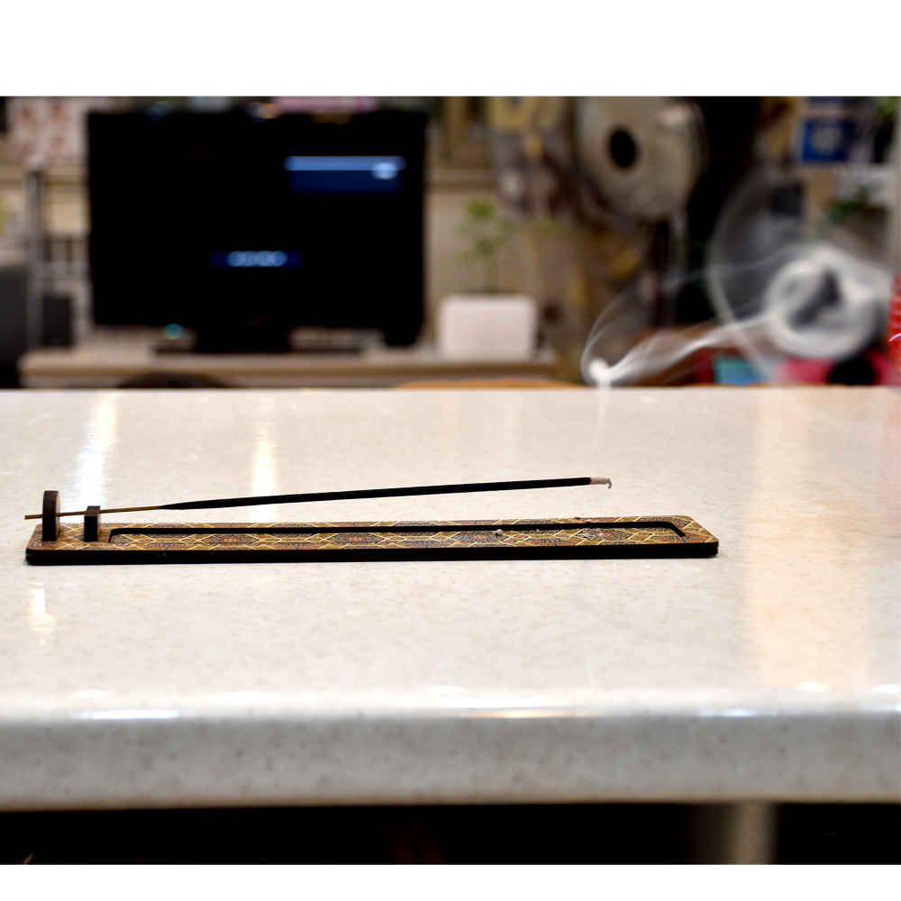 Porte-encens en bois – Modèle Mina (Lot de 2)