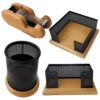 Accessoires organiseur de bureau en bois – Modèle Vandad (4 pièces)