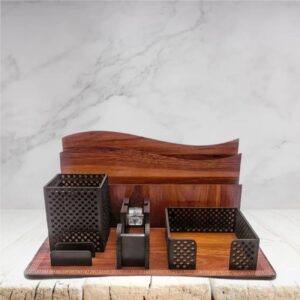 Organiseur de bureau en bois – Modèle Harim