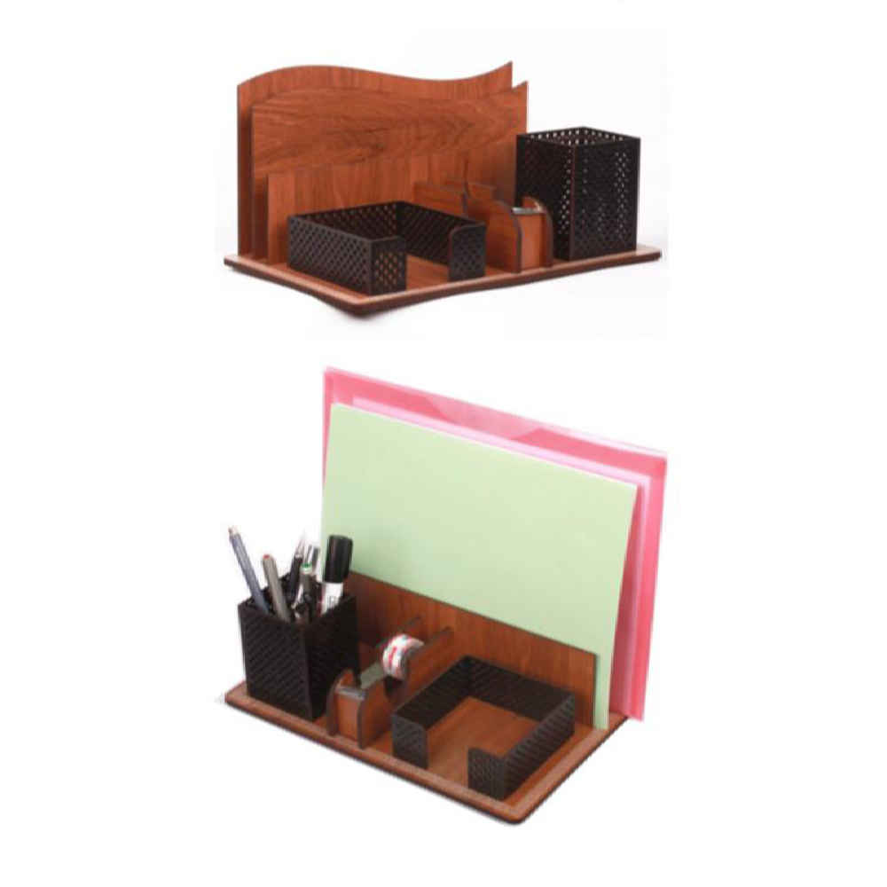 Organiseur de bureau en bois – Modèle Harim