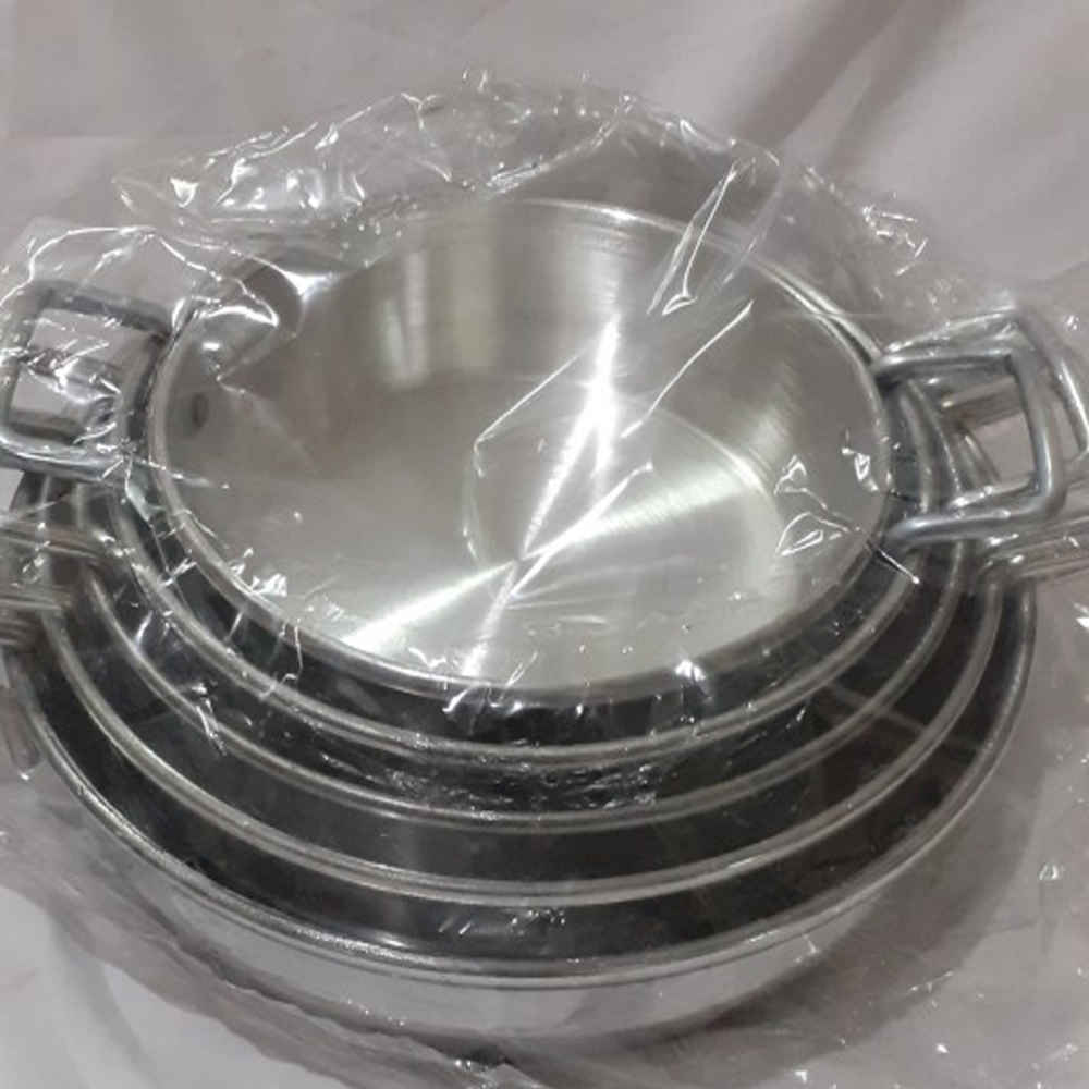 Poêle pour Camping – Légère et Compatible avec le Feu de Camp, Set de 4