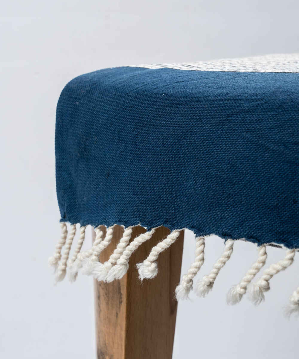 Nappe en lin imprimé au block modèle Golestan