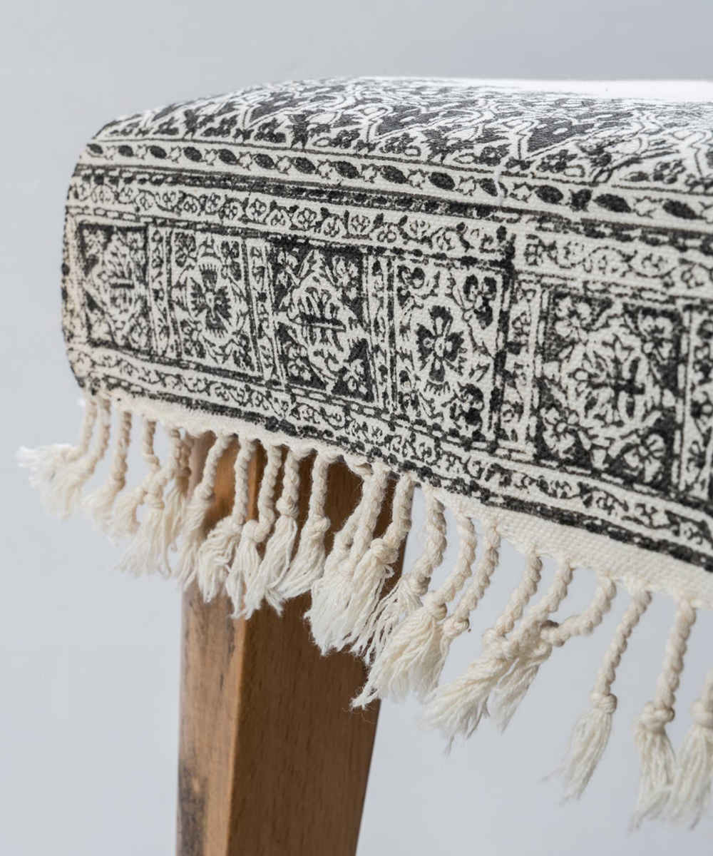 Nappe en lin imprimé au block modèle Sarv Azad