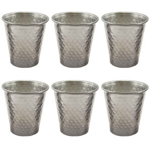 Tasse en Acier pour Camping – Légère et Incassable (Pack de 6)