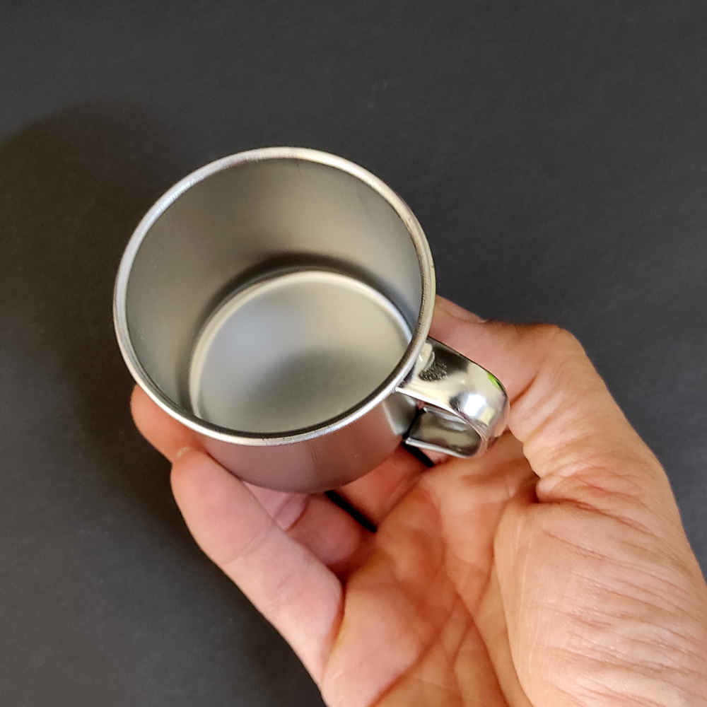Tasse en Acier pour Camping avec Poignée – Légère et Incassable