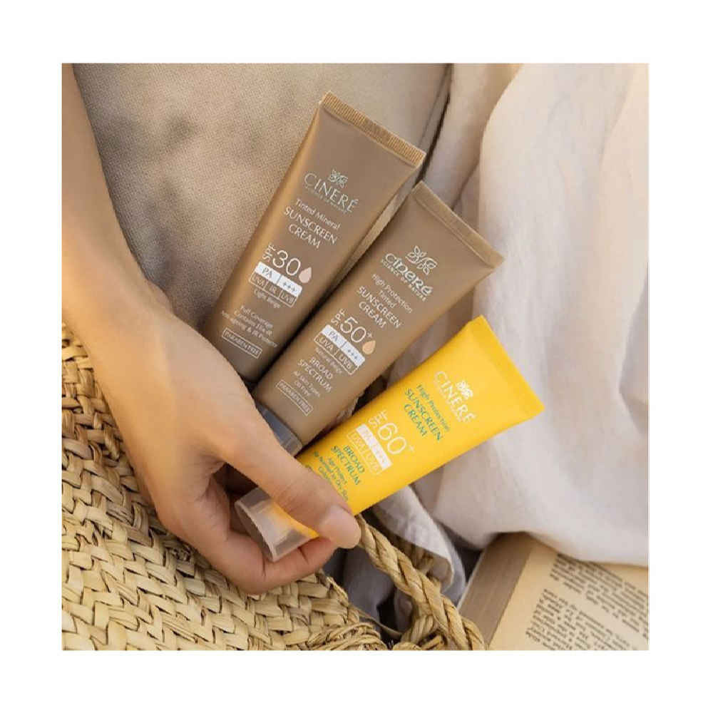 Crème Solaire Minérale Teintée Cinere Couvrance Totale