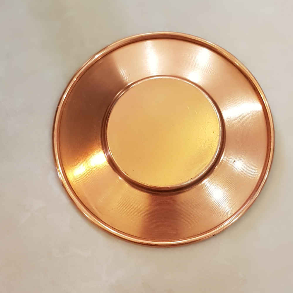 Assiette Décorative en Cuivre Peinte à la Main avec Émail Persan Minakari Œil Turc