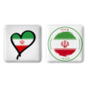 Ensemble de Badges à Épingle – Drapeau de l’Iran (2 pièces)