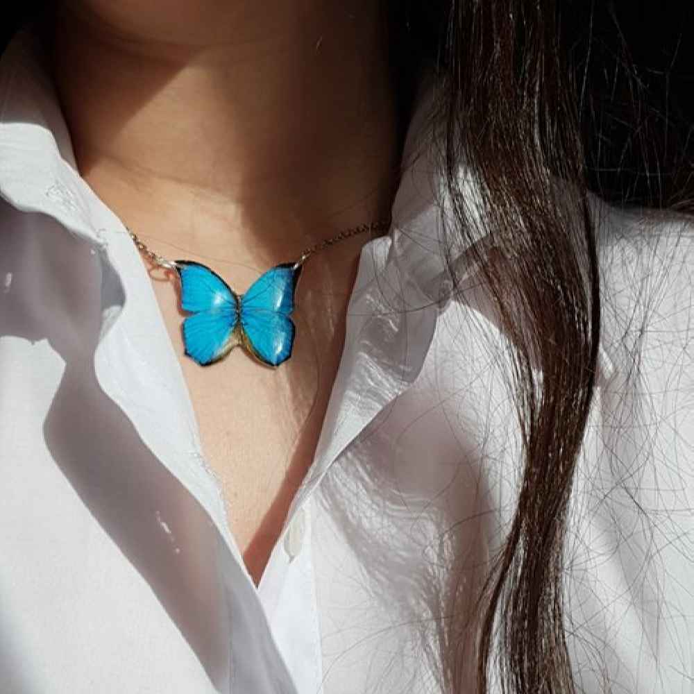 Pendentif Collier Résine Femme Artisanal Haleh