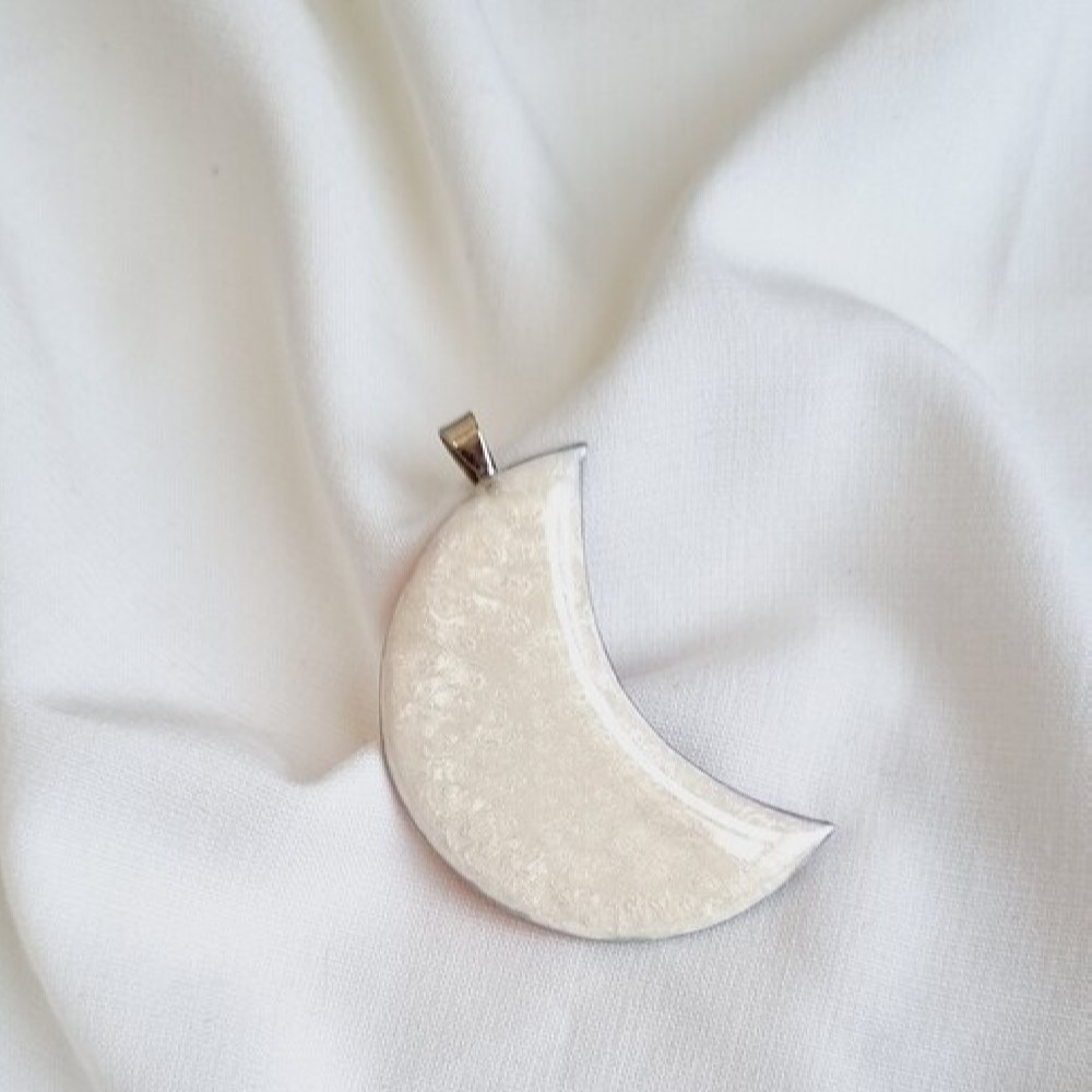 Pendentif Collier Résine Femme Artisanal Arc-en-ciel