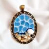 Pendentif Collier Résine Femme Artisanal Mer