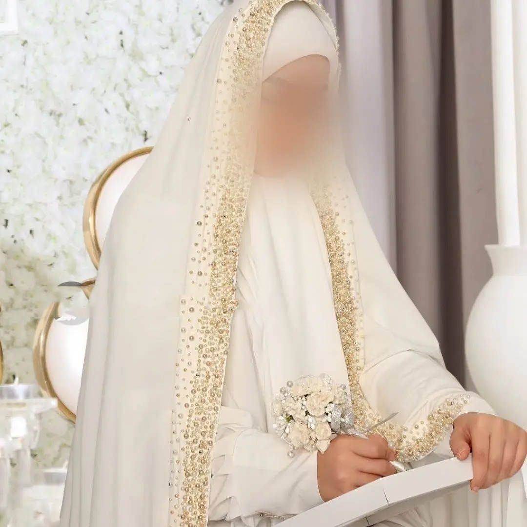 Iranian Bride's Wedding Tchador Model Morvarid Doozi