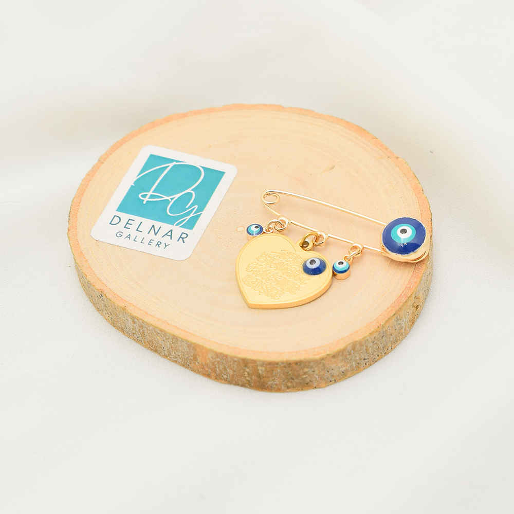 Broche épingle de sûreté islamique pour enfants Cœur