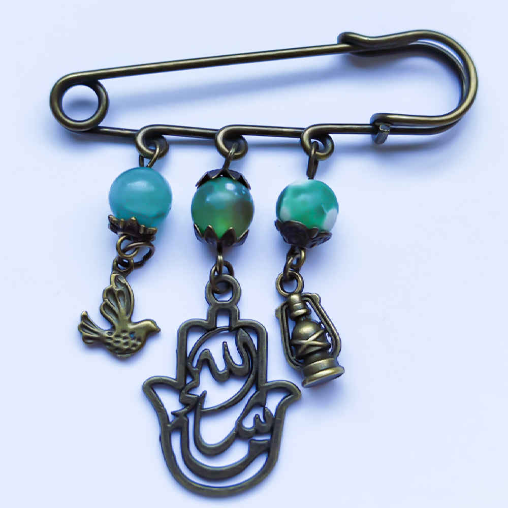 Broche épingle de sûreté islamique pour nouveau-né Allah