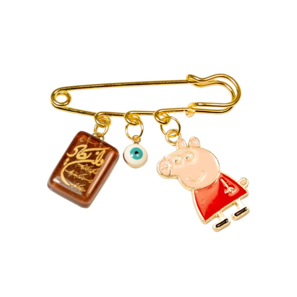 Broche épingle de sûreté islamique pour nouveau-né Peppa Pig