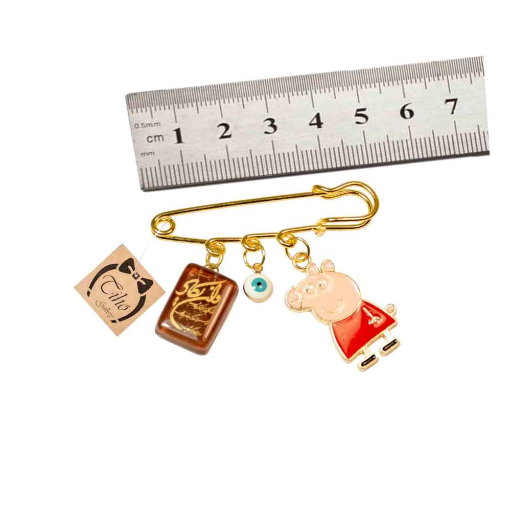 Broche épingle de sûreté islamique pour nouveau-né Peppa Pig