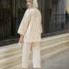 Manteau crème persan & pantalon modèle Jeyran