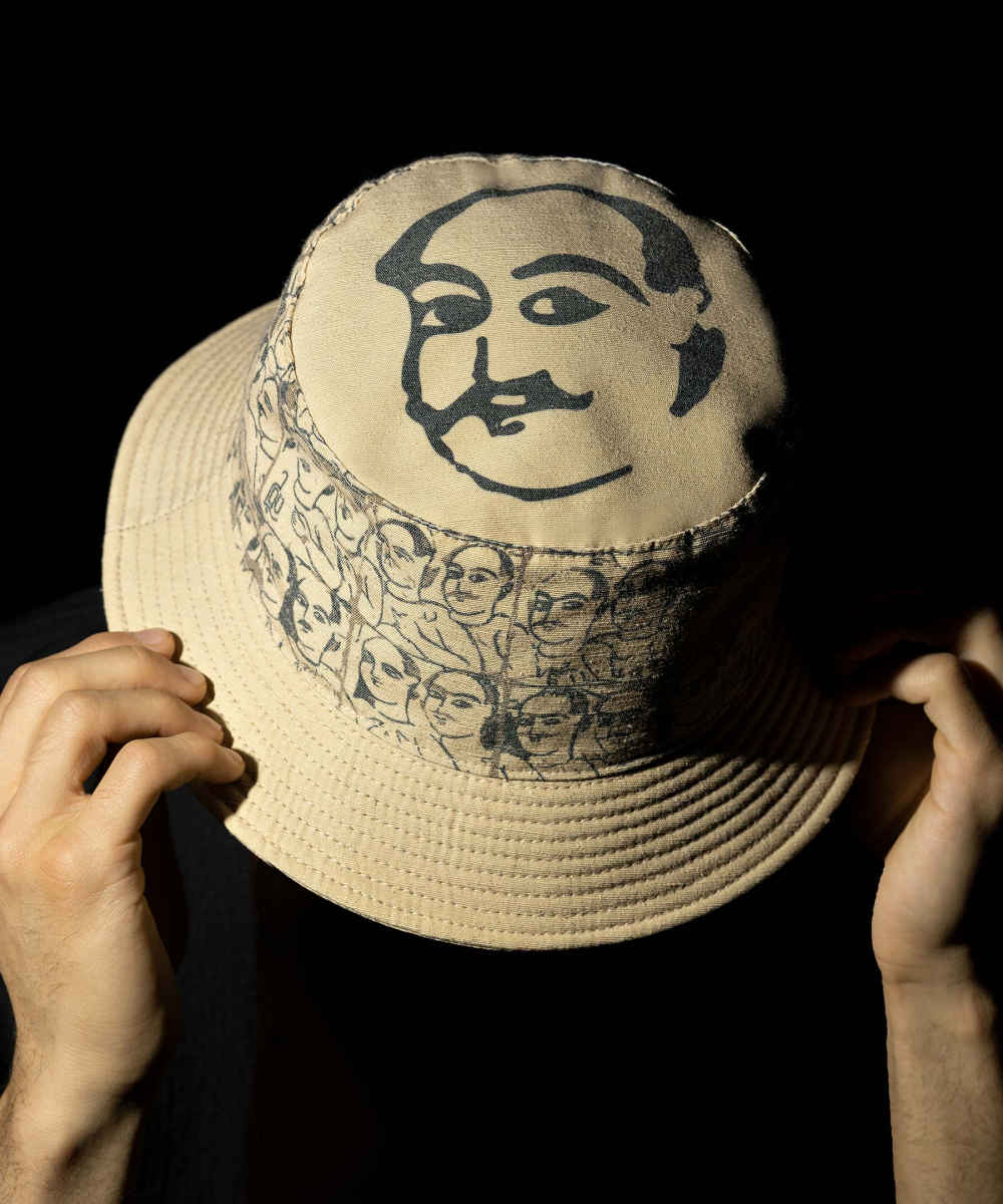 Chapeau seau au design artistique – Modèle Abshoran