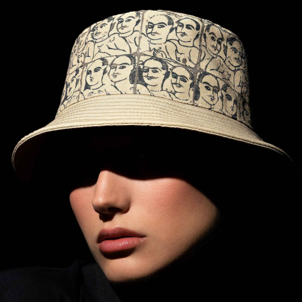 Chapeau seau au design artistique - Modèle Abshoran