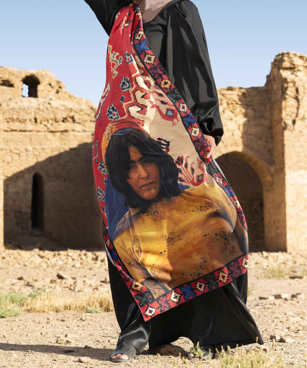 Châle Persan Imprimé pour Femme Modèle Alay