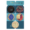 Ensemble de Badges à Épingle avec Phrases Poétiques – Saba (5 pièces)