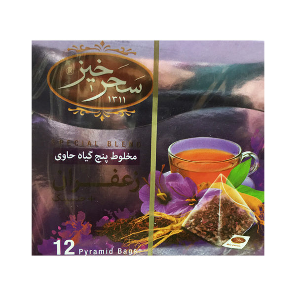 Mélange de tisane Saharkhiz : Safran & Ginseng - 5 paquets