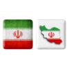 Ensemble de Badges à Épingle – Drapeau de l’Iran (2 pièces)