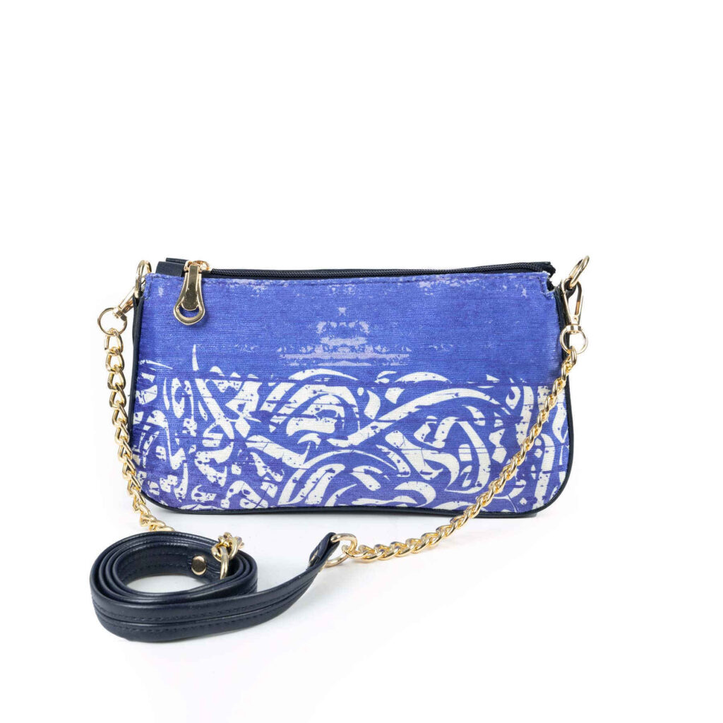 Sac à main en fausse cuir avec chaîne Leili fait main