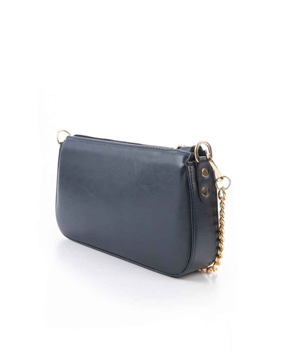 Sac à main en fausse cuir avec chaîne Samira fait main