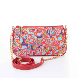 Sac à main en fausse cuir avec chaîne Tiara fait main